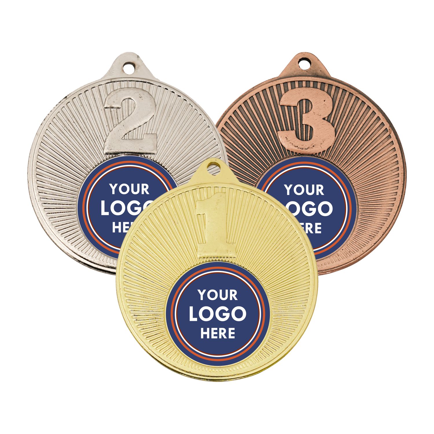 1st 2nd 3rd - 50mm Insert Medals 1st 2nd 3rd - 50mm Insert Medals