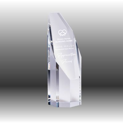 Clarity Crystal - 8 sided block Clarity Crystal - 8 sided block