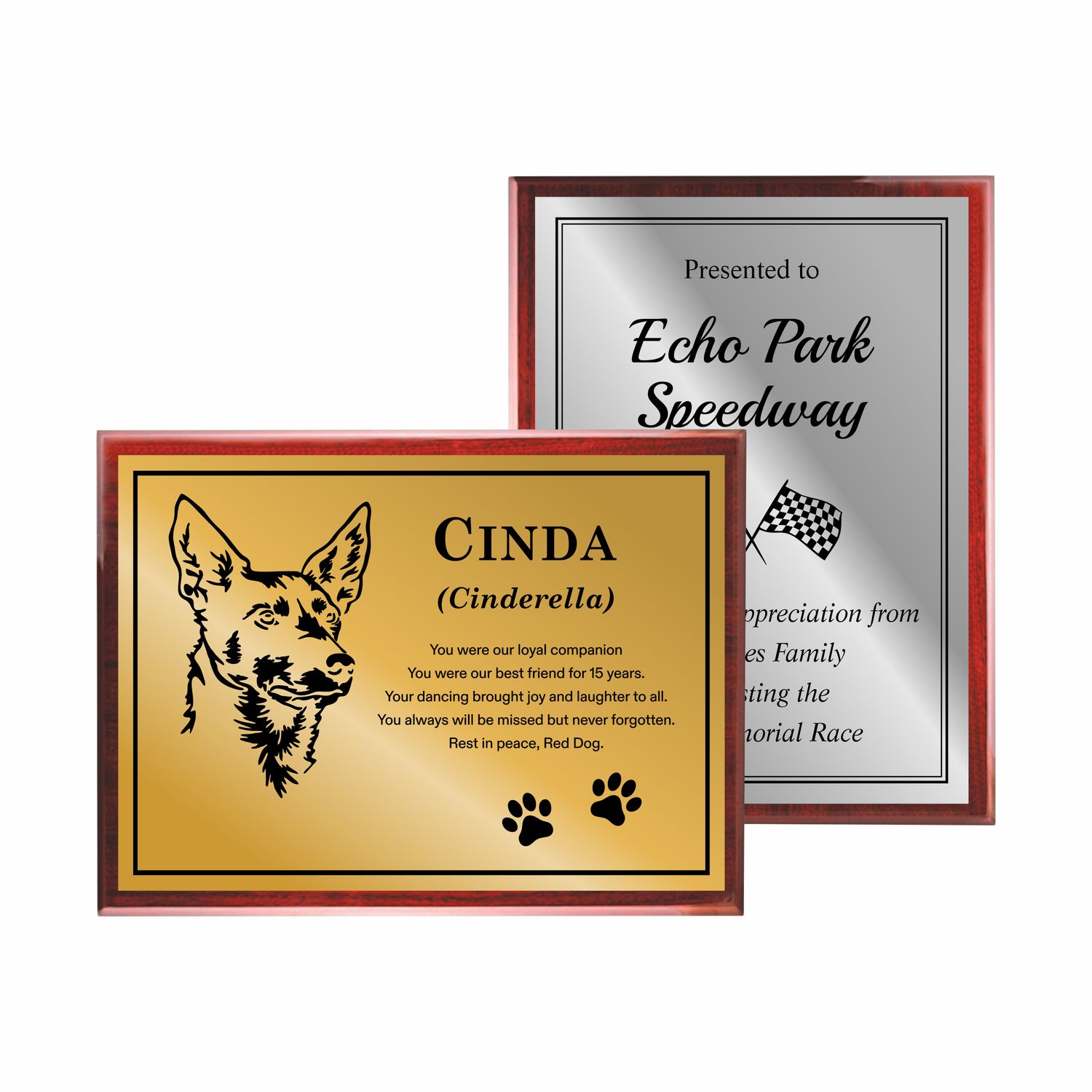 Laser Engraved Plaque - Flexi Plastic