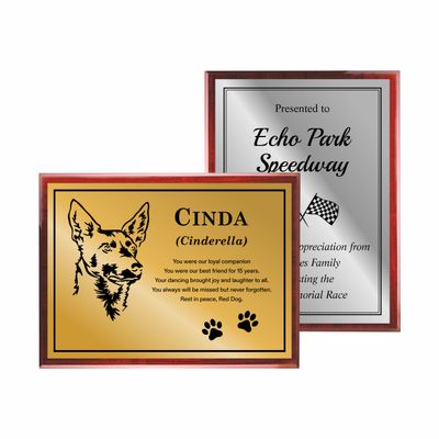 Laser Engraved Plaque - Flexi Plastic Laser Engraved Plaque - Flexi Plastic