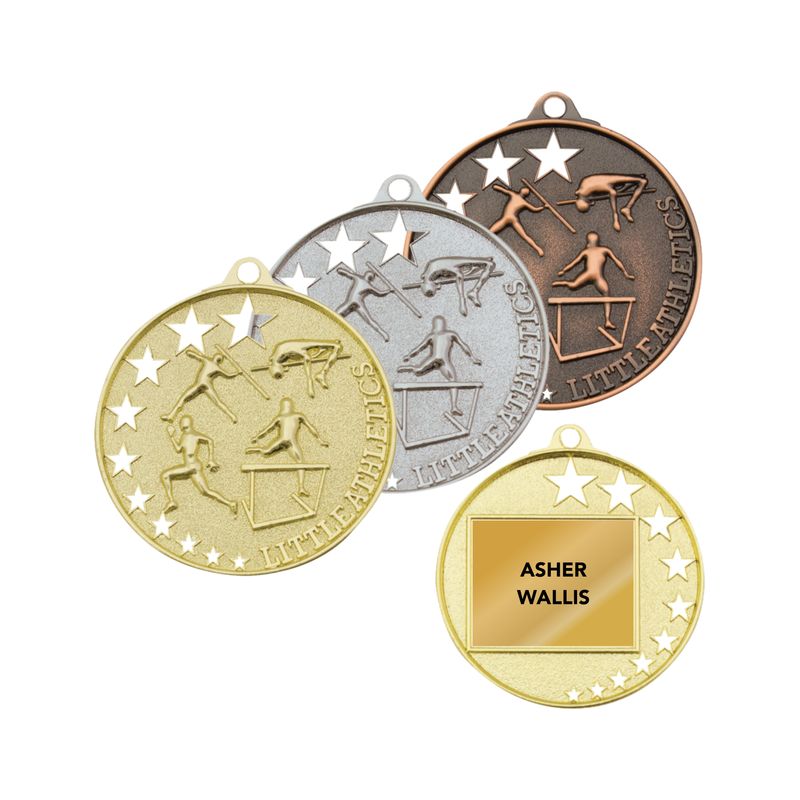 Little Athletics Stars Medals - 52mm