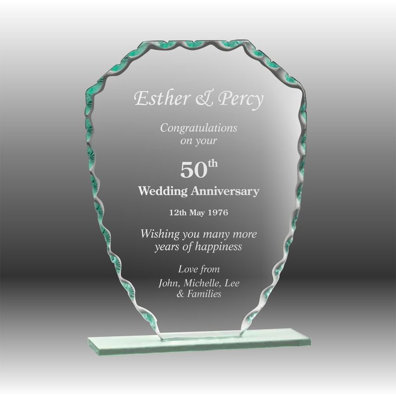 Clipped Edge Glass Award - LIMITED STOCK AVAIL.