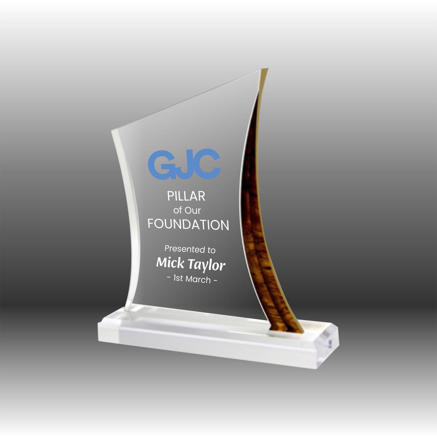 Gold Stepped Acrylic - LIMITED STOCK AVAIL. Gold Stepped Acrylic - LIMITED STOCK AVAIL.