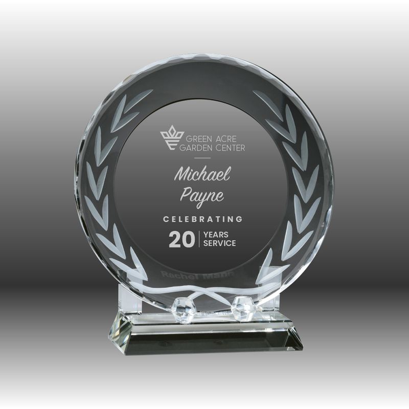 Crystal Tray & Stand