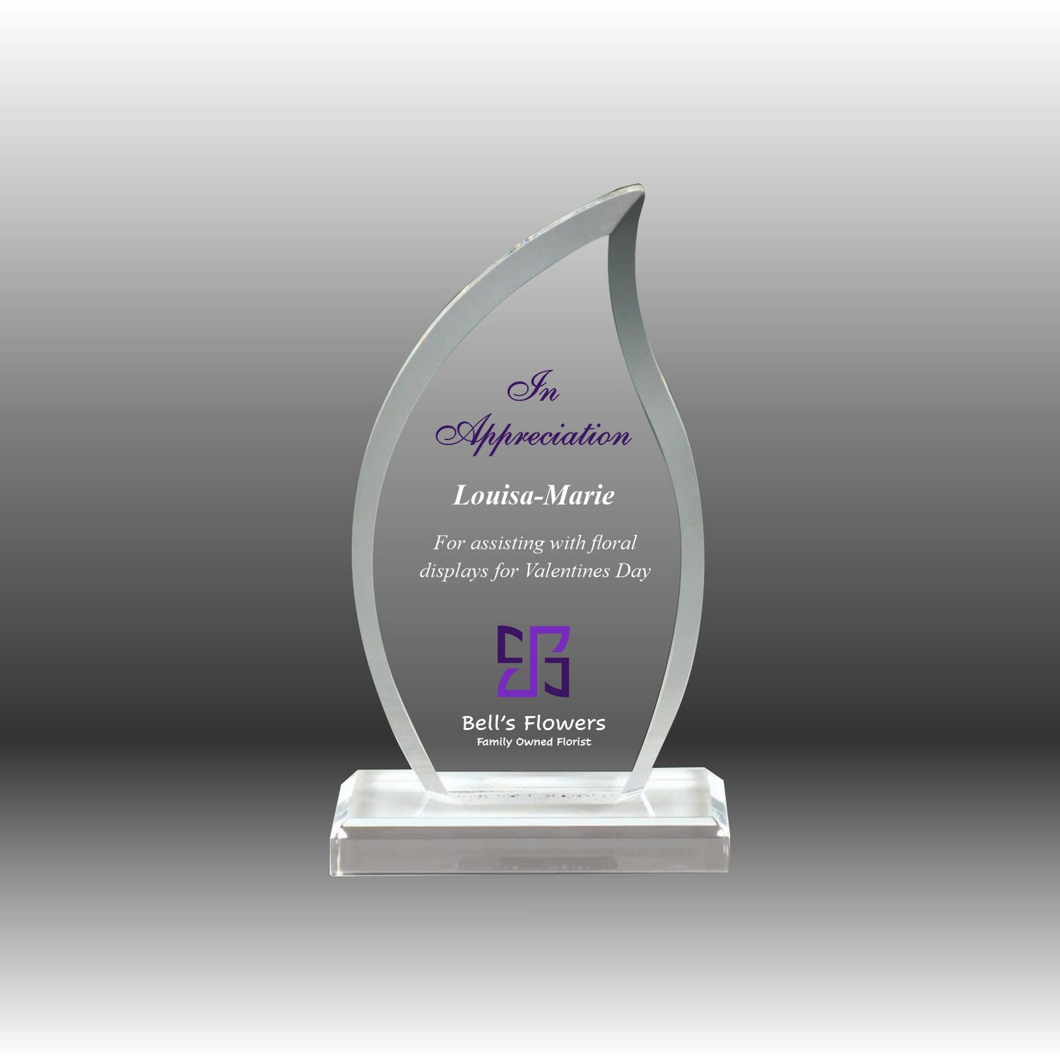 Acrylic Flame - LIMITED STOCK Acrylic Flame - LIMITED STOCK