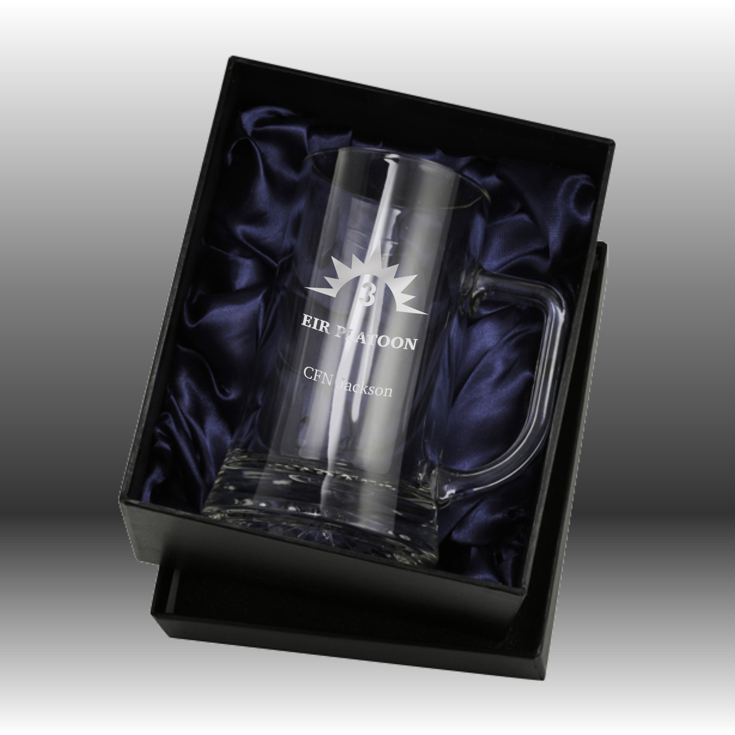 Military Glass Beer Stein 500ml