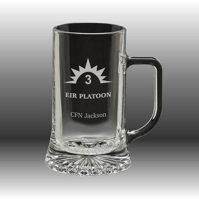 Military Glass Beer Stein 500ml