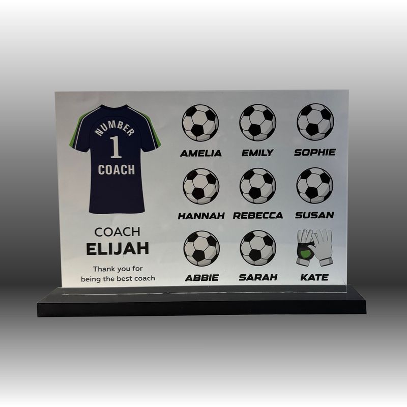 Coach Gift - Custom Acrylic Coach Gift - Custom Acrylic