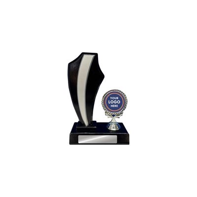 Black Timber Curve Trophy - 210mm - Limited Stock