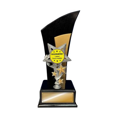Timber Trophy Black/ Gold - 350mm Limited Stock