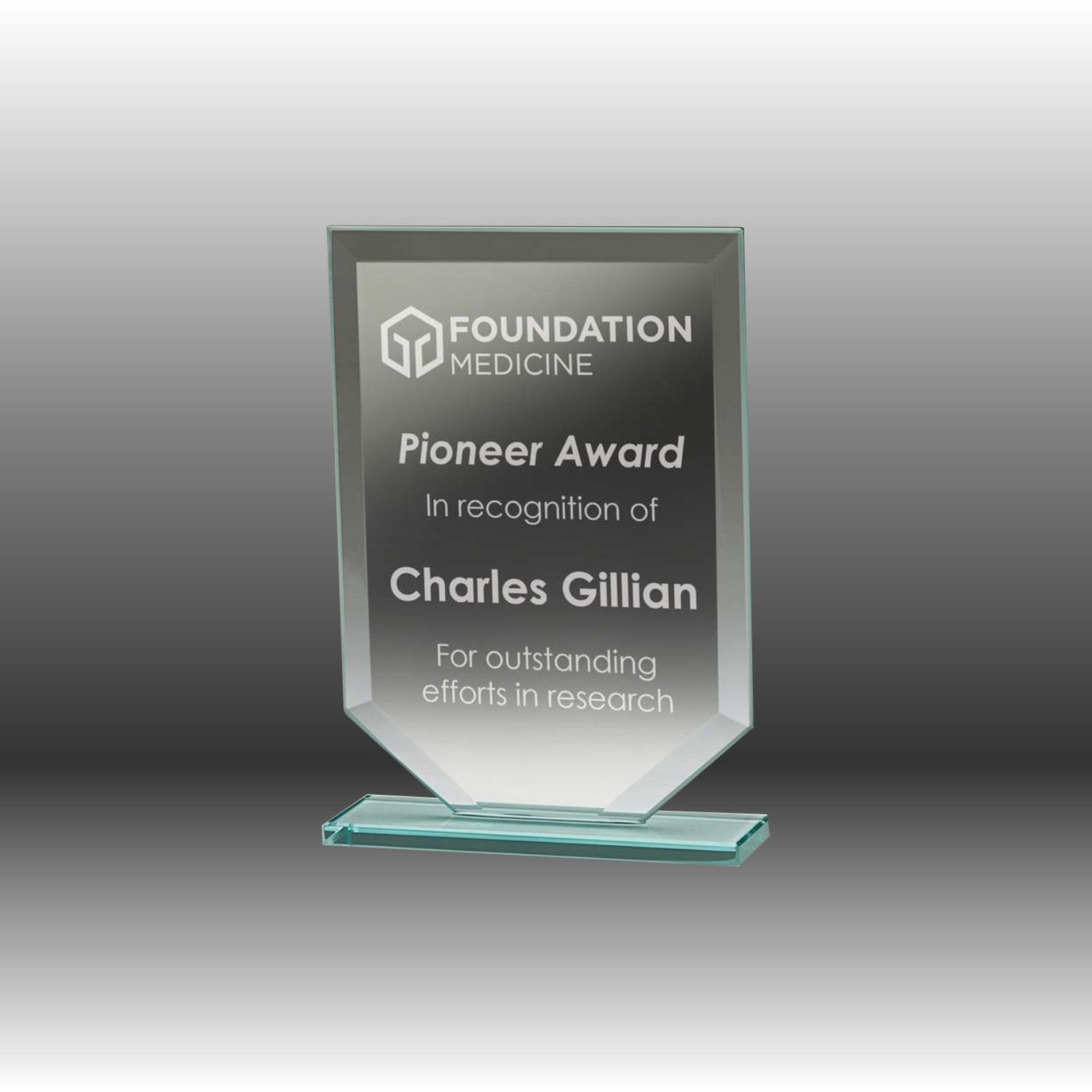 Cadet Glass Award Cadet Glass Award