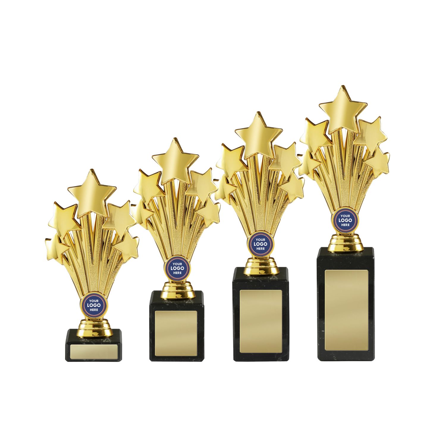 Gold Stars on Marble Base Gold Stars on Marble Base