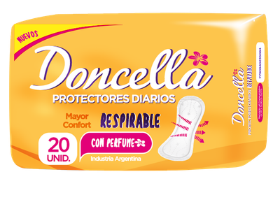 DONCELLA PROT. DIARIOS RESPIRABLE C/DES x20und