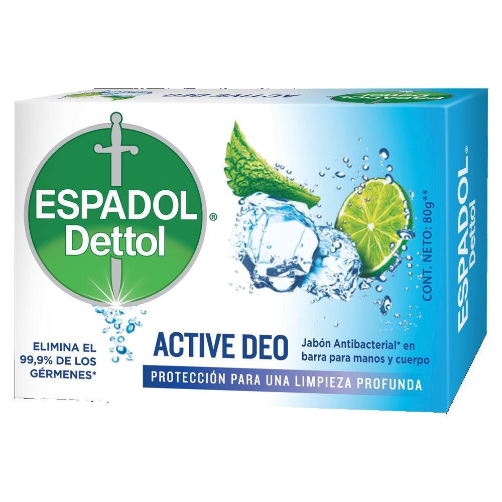 ESPADOL JABON EN BARRA ACTIVE DEO x80grs