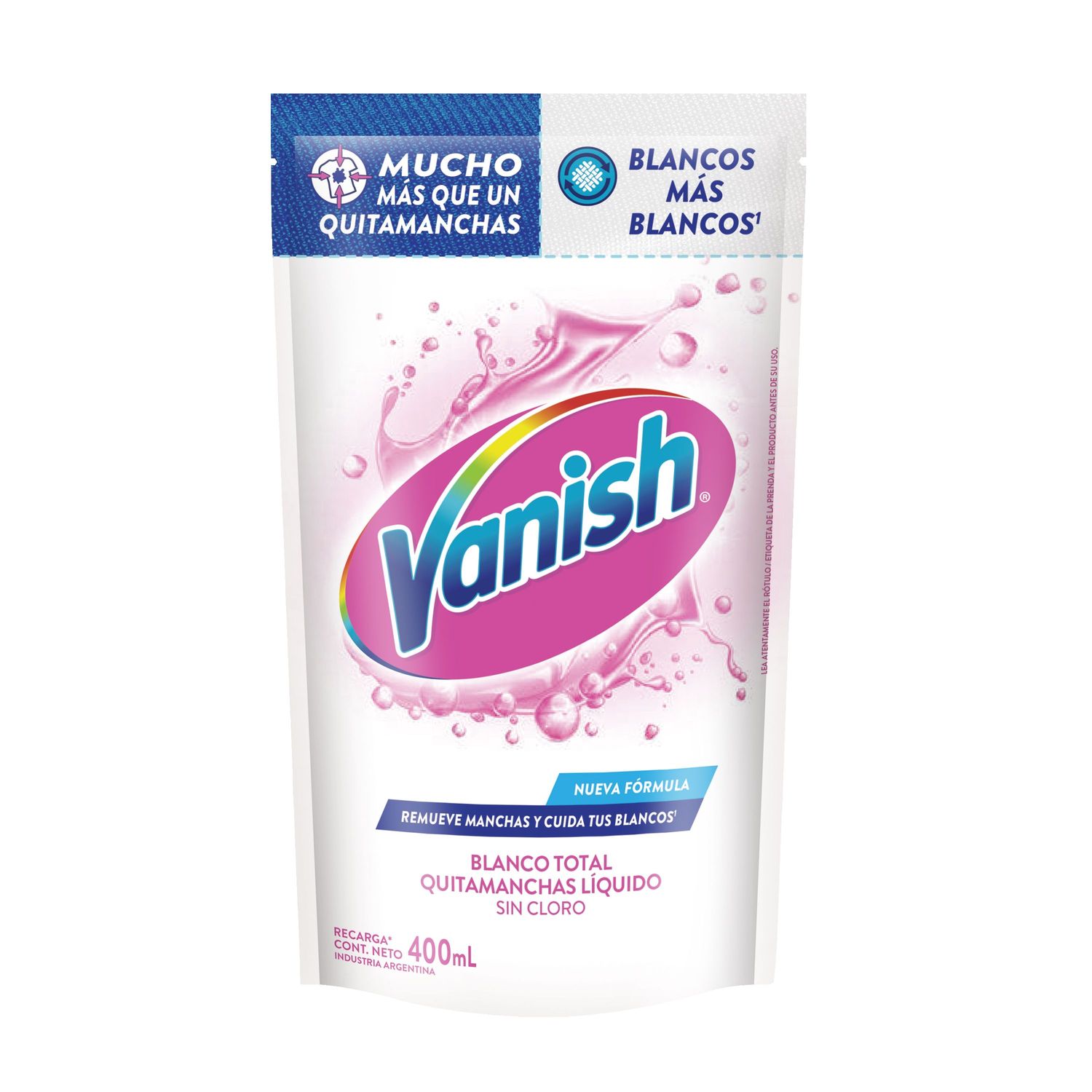 VANISH QUITAMANCHA LIQ. BLANCO D/P x400cc