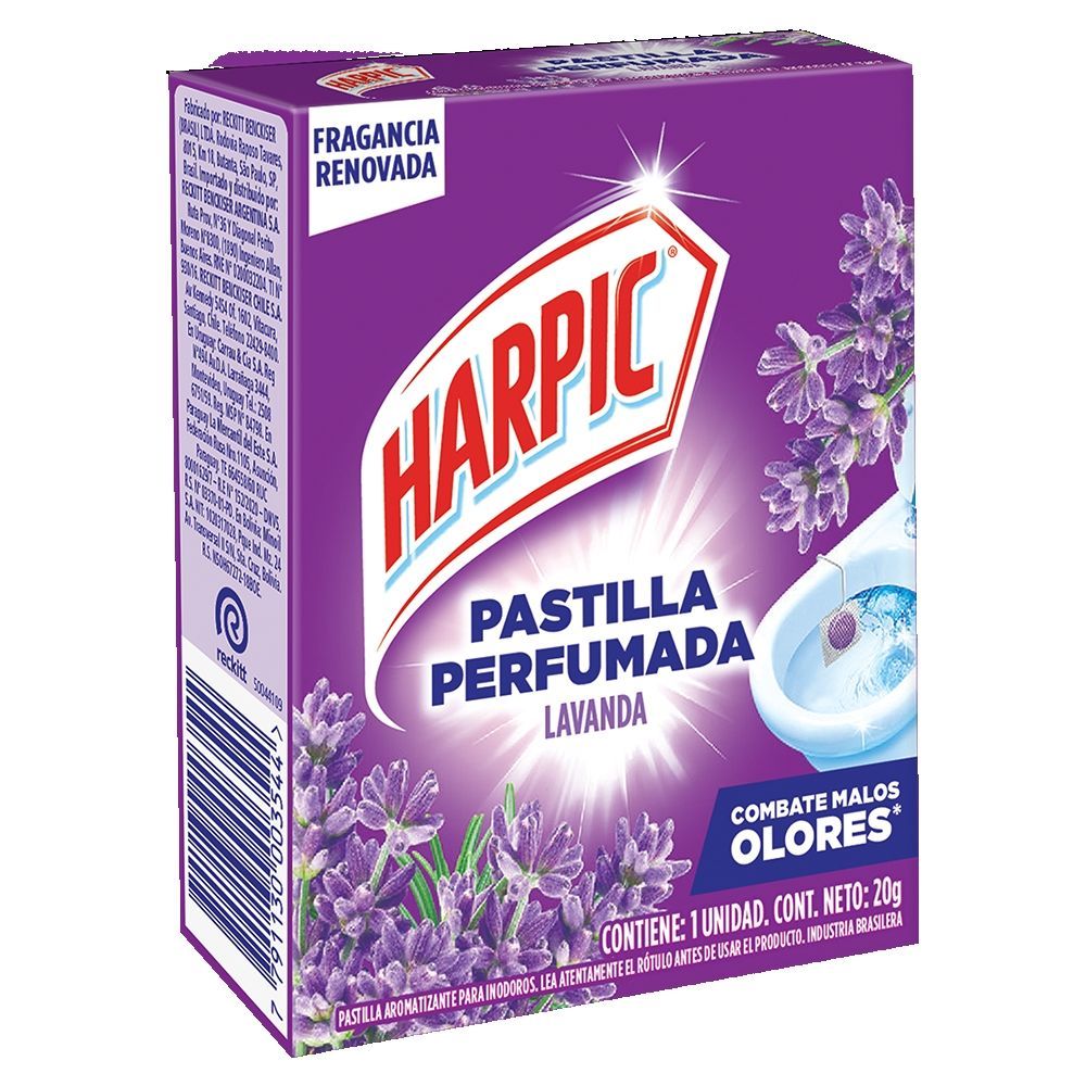 HARPIC PASTILLA P/INODORO LAVANDA x20grs
