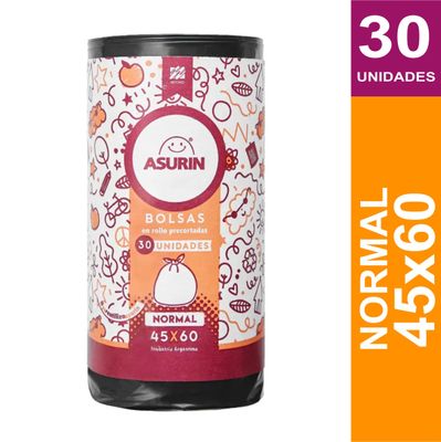 ASURIN BOLSAS BANDEROLA 45x60cm x30und.