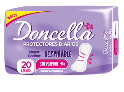 DONCELLA PROT. DIARIOS RESPIRABLE S/DES x20und