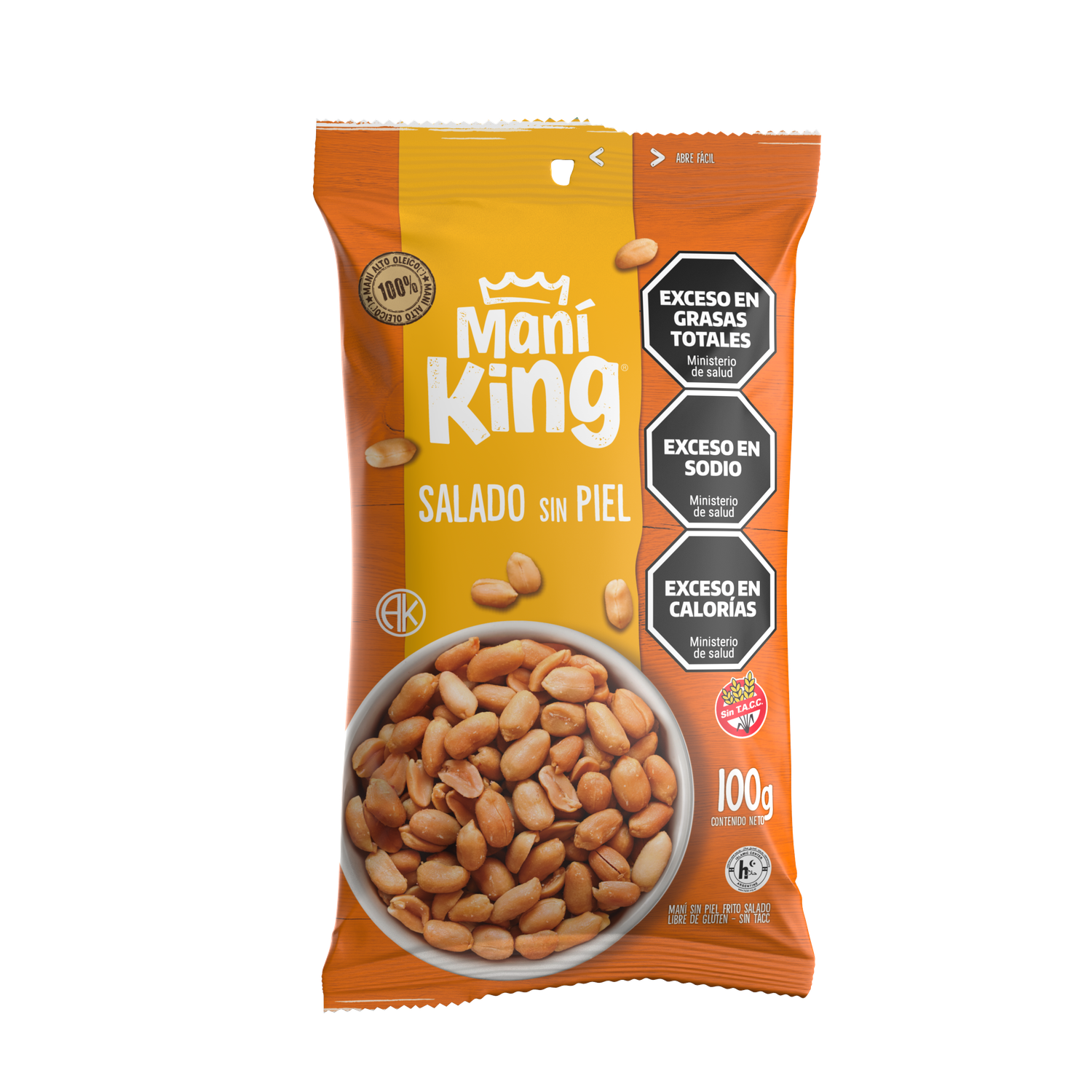 MANI KING FRITO SALADO x100grs