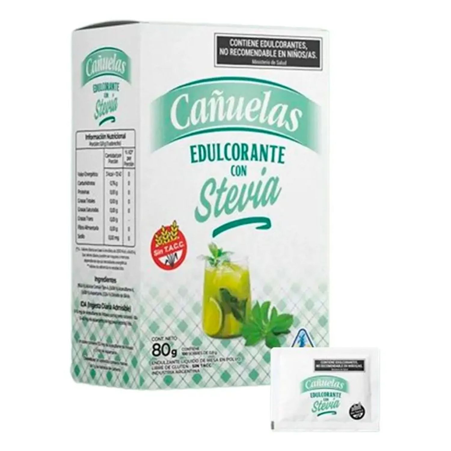 EDULCORANTE STEVIA CANUELAS x80gr