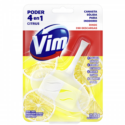 VIM CANASTA BANO CITRUS 4EN1 x 35G