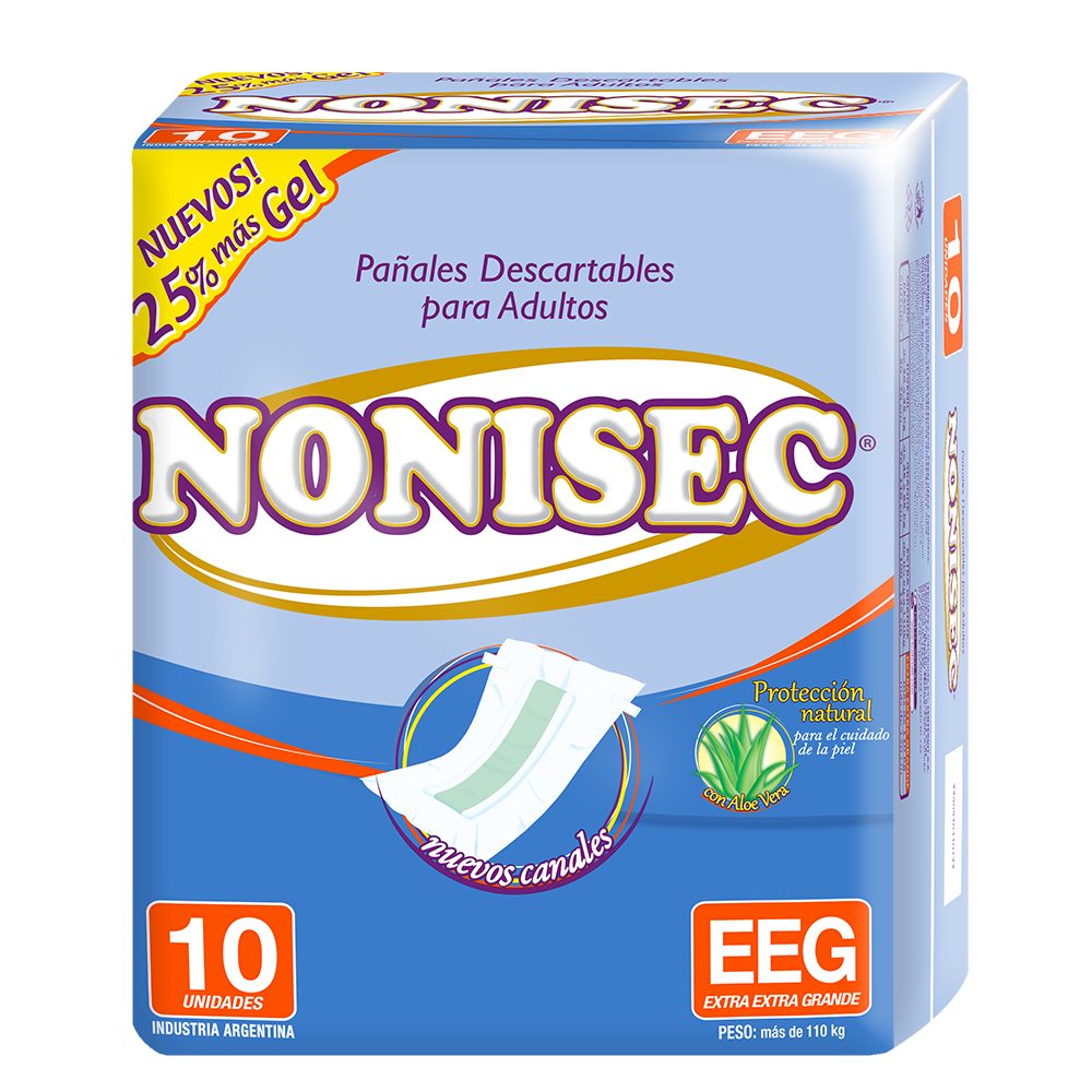 NONISEC PANALES P/ADULTOS XXG x10und
