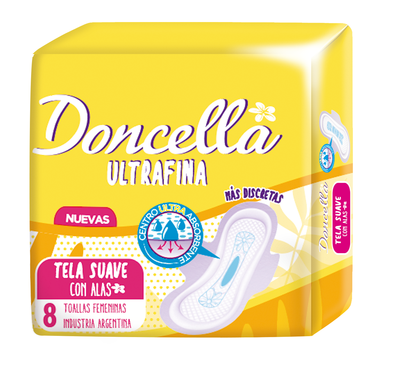 DONCELLA TOALLAS FEM ULTRAFINA S/DES x8und