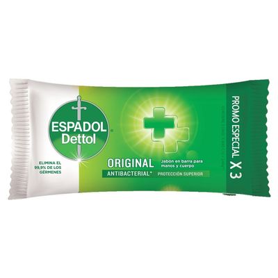 ESPADOL JABON EN BARRA ORIGINAL x3x80grs