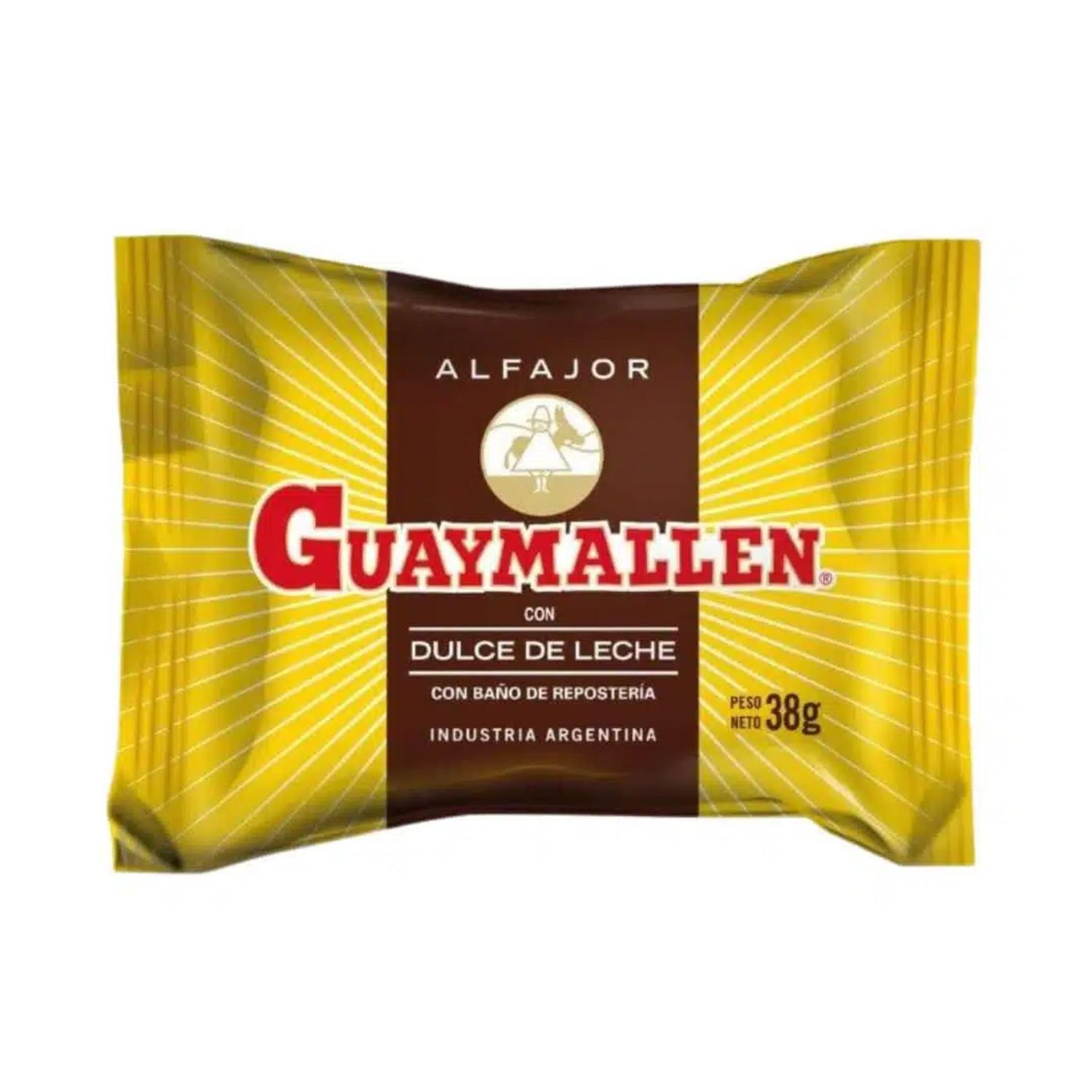 GUAYMALLEN ALFAJOR SIMPLE NEGRO X38grs