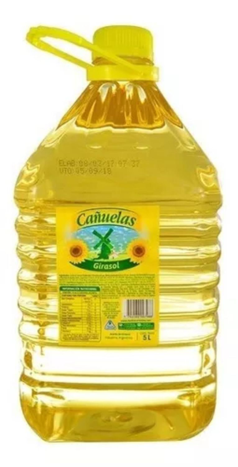 ACEITE DE GIRASOL CANUELAS x5lt