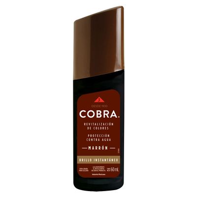 COBRA AUTOBRILLO P/CALZADO MARRON x60cc
