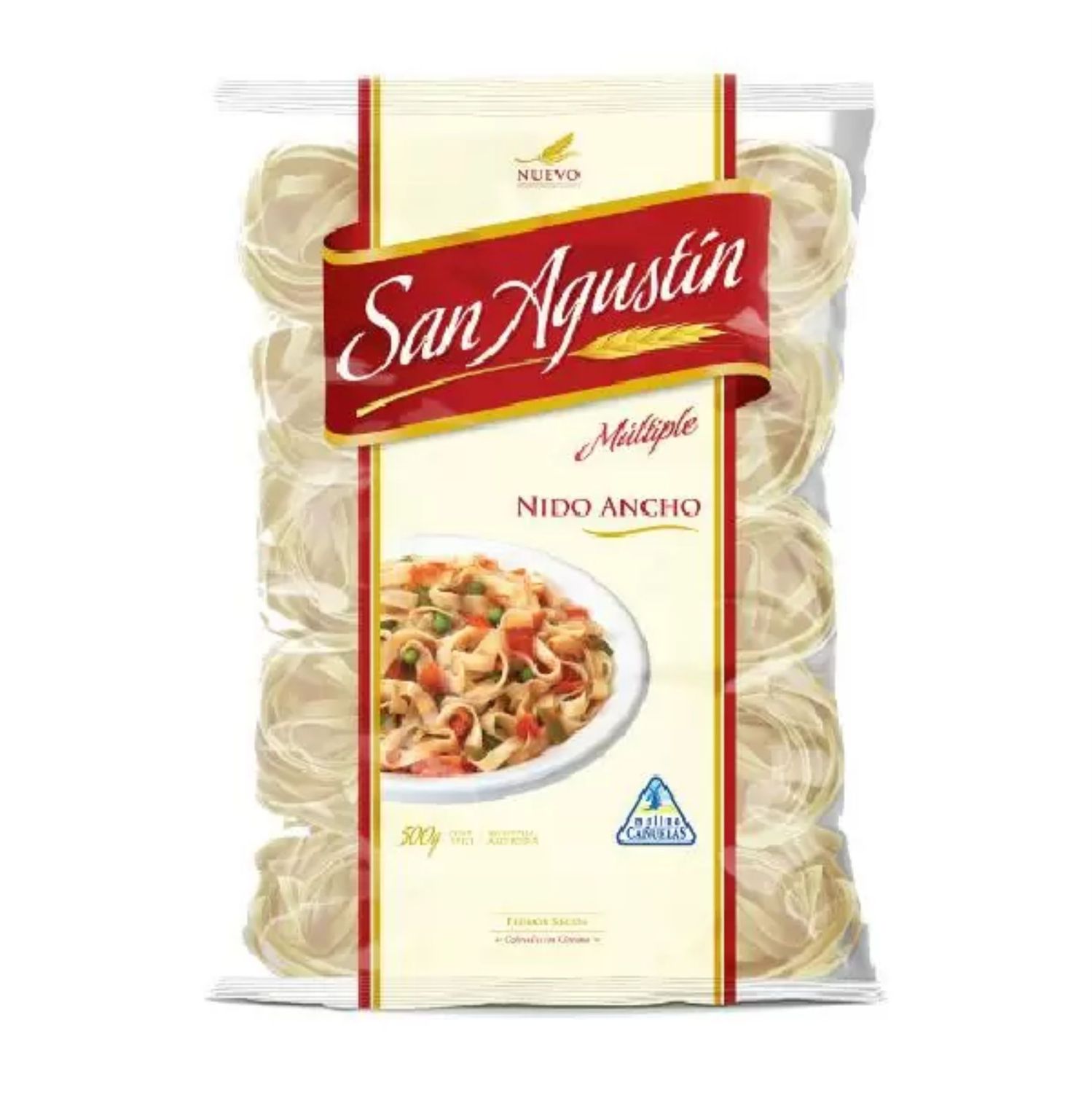 FIDEOS NIDO ANCHO SAN AGUSTIN x500gr
