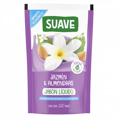 SUAVE JAB LIQ. JAZMIN Y ALMENDRAS D/P X220ML