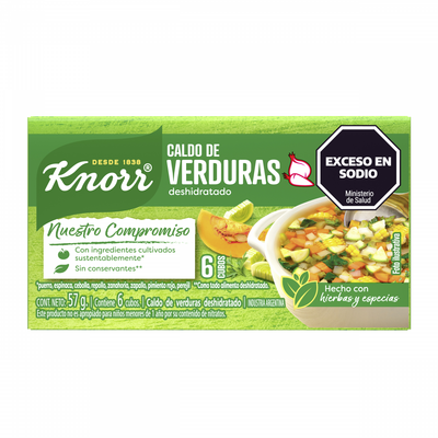 KNORR CALDO CUBO DE VERDURAS x6 cub