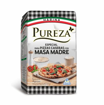 HARINA C/MASA MADRE P/PIZZA PUREZA x1kg