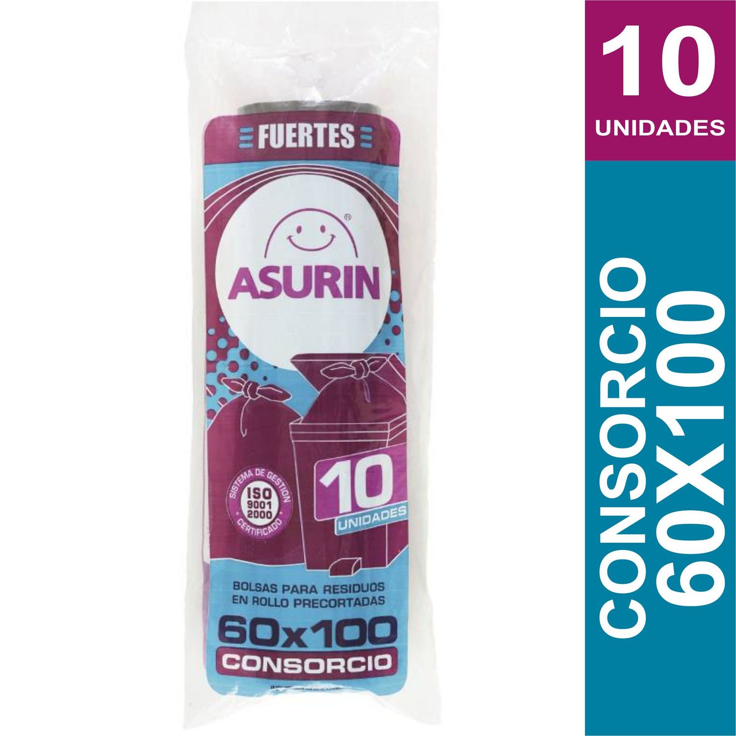 ASURIN BOLSAS EN ROLLO 60x100cm x10und.