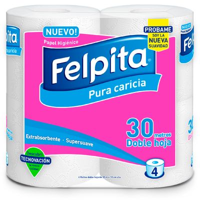 PAPEL HIGIENICO FELPITA BLANCO DH x4x30mt