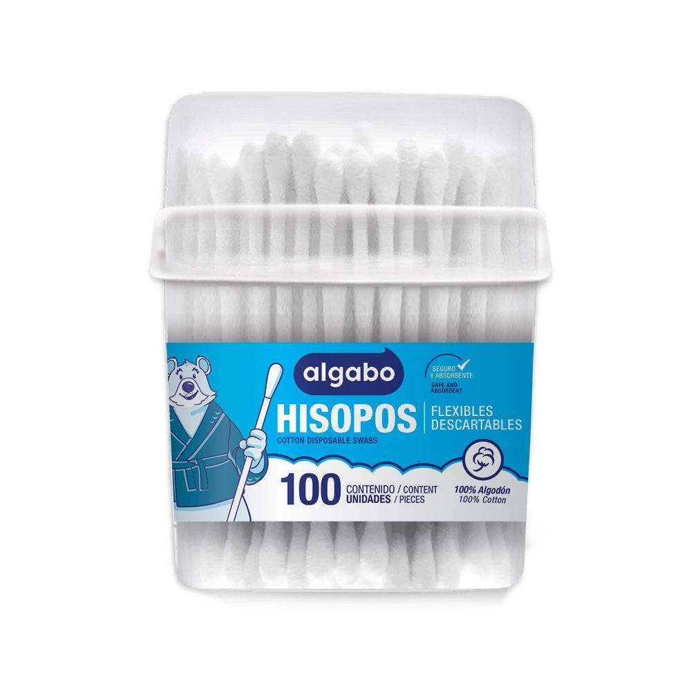 ALGABO HISOPOS TUBO x100gr
