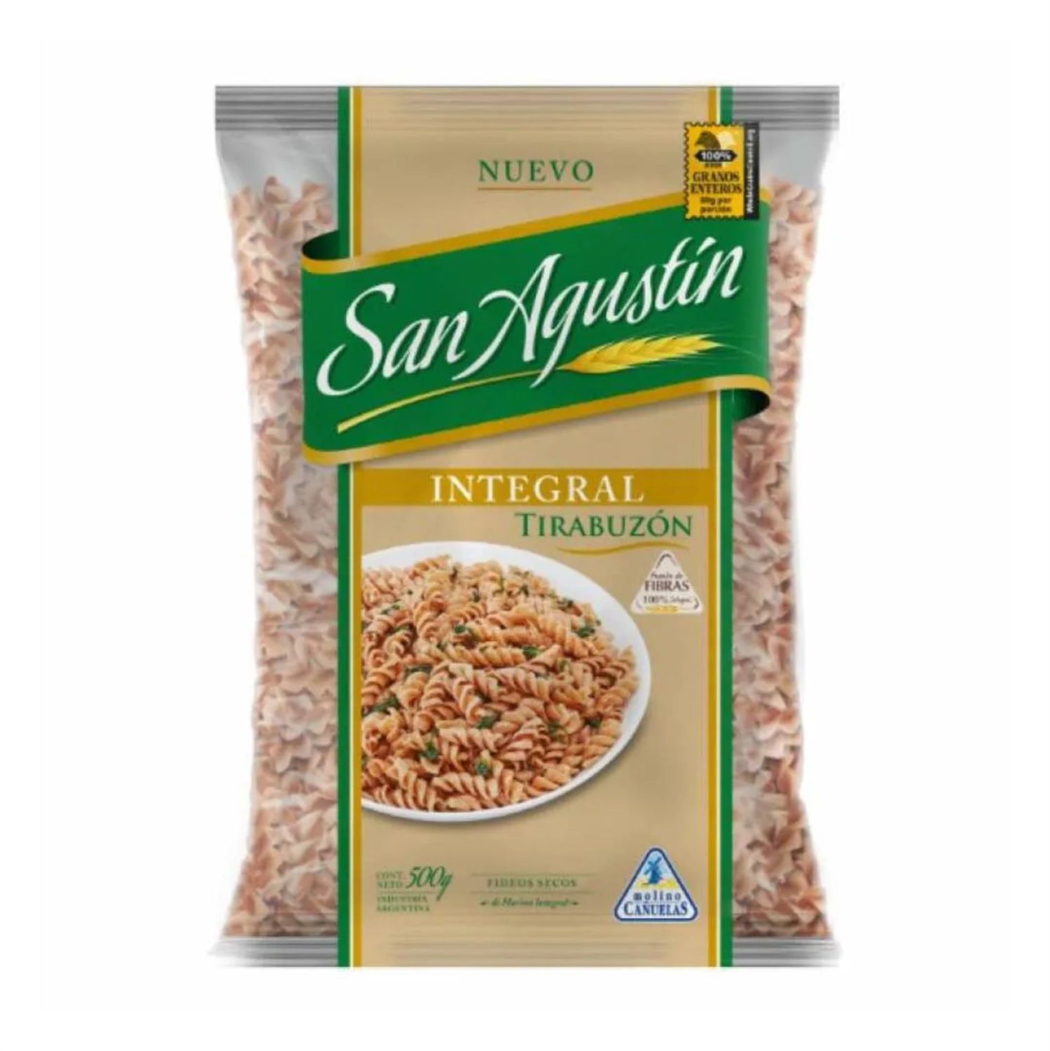 FIDEOS INTEGRAL TIRABUZON SAN AGUSTIN x500gr