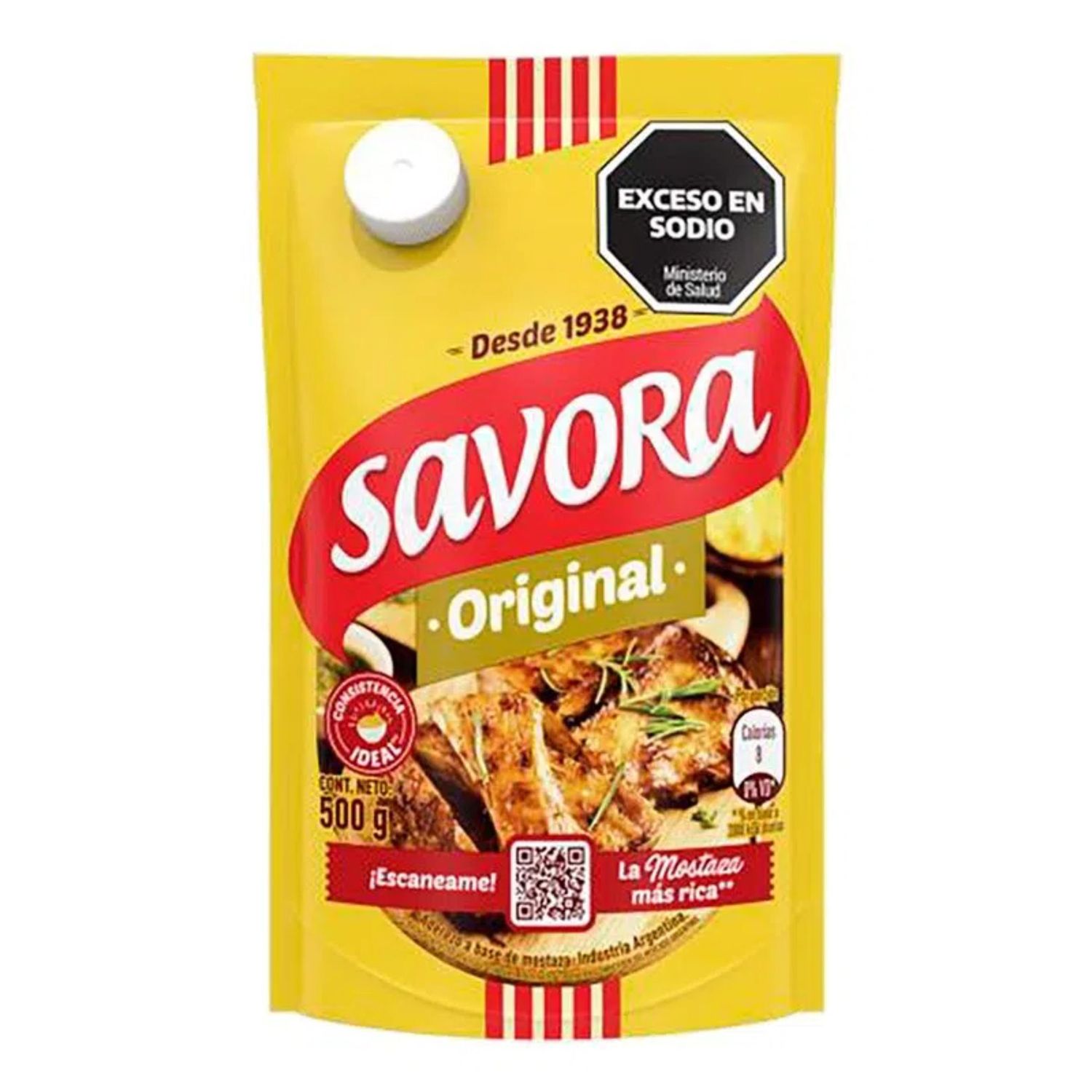 SAVORA MOSTAZA ORIGINAL TIPS D/P x500G