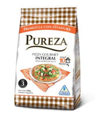PREMEZCLA PIZZA INTEGRAL PUREZA x550gr