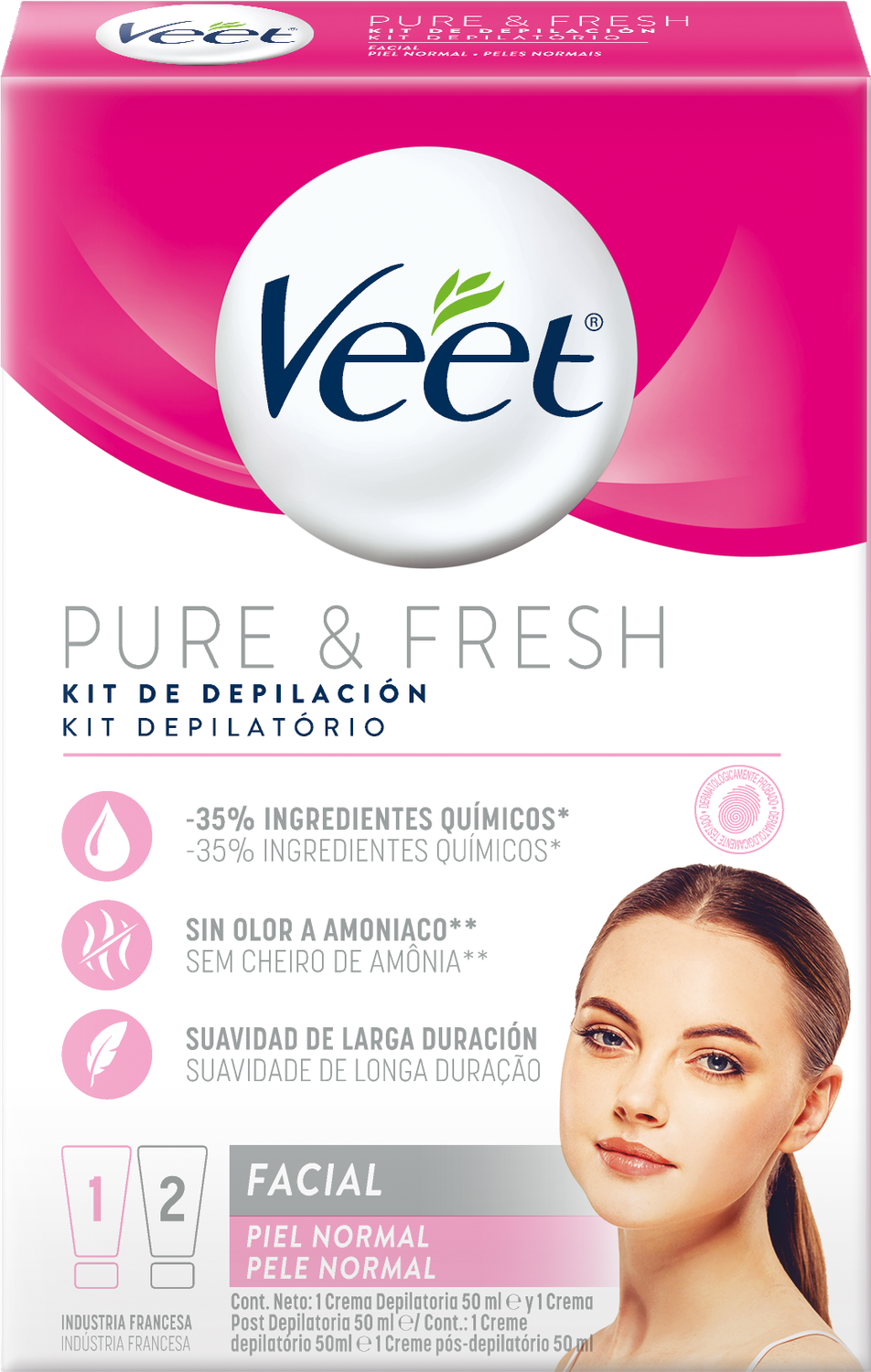 VEET CREMA DEPI. KIT FACIAL x2x50cc