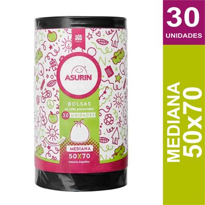ASURIN BOLSAS BANDEROLA 50x70cm x30und.