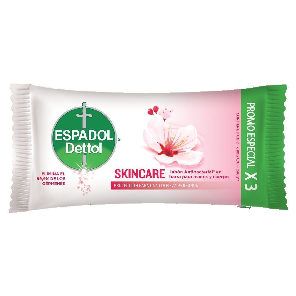 ESPADOL JABON EN BARRA SKINCARE x3x80grs