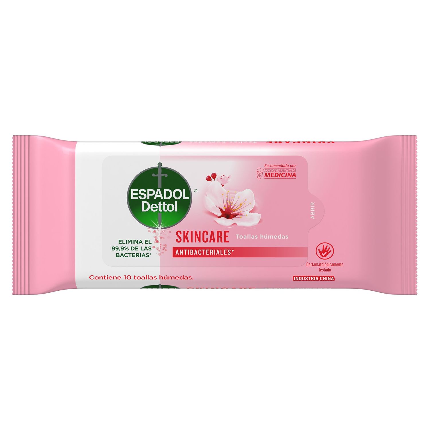 ESPADOL TOALLA ANTIBACTERIAL SKINCARE x10und