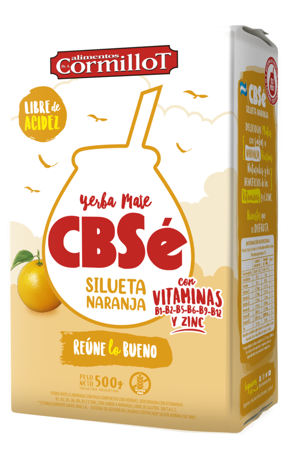YERBA CBSE SILUETA NARANJA x500gr