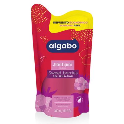 ALGABO JABON LIQUIDO SWEET BERRIES D/P x300cc