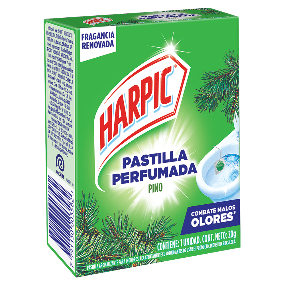 HARPIC PASTILLA P/INODORO PINO x20grs