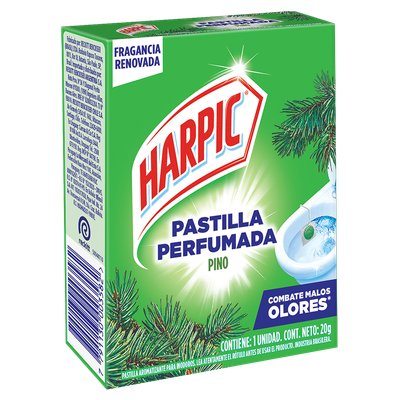HARPIC PASTILLA P/INODORO PINO x20grs