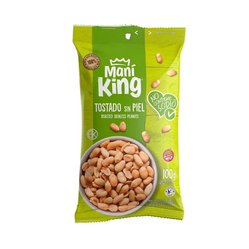 MANI KING TOSTADO SIN SAL x100grs